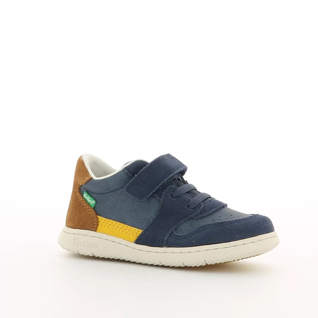 Image (1) de la chaussures Kickers - Baskets Bleu en Cuir nubuck