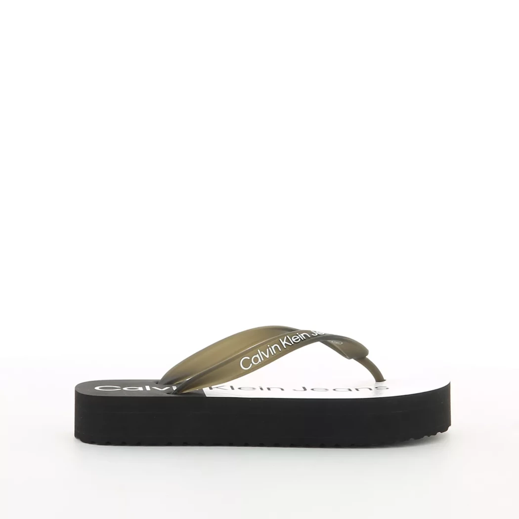 Image (2) de la chaussures Calvin Klein - Mules et Sabots Noir en Caoutchouc