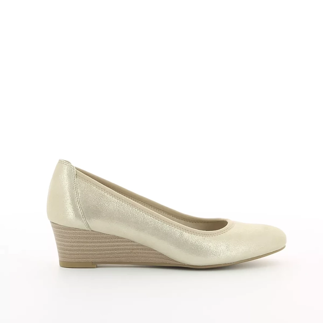 Image (2) de la chaussures Tamaris - Escarpins Beige en Cuir nubuck