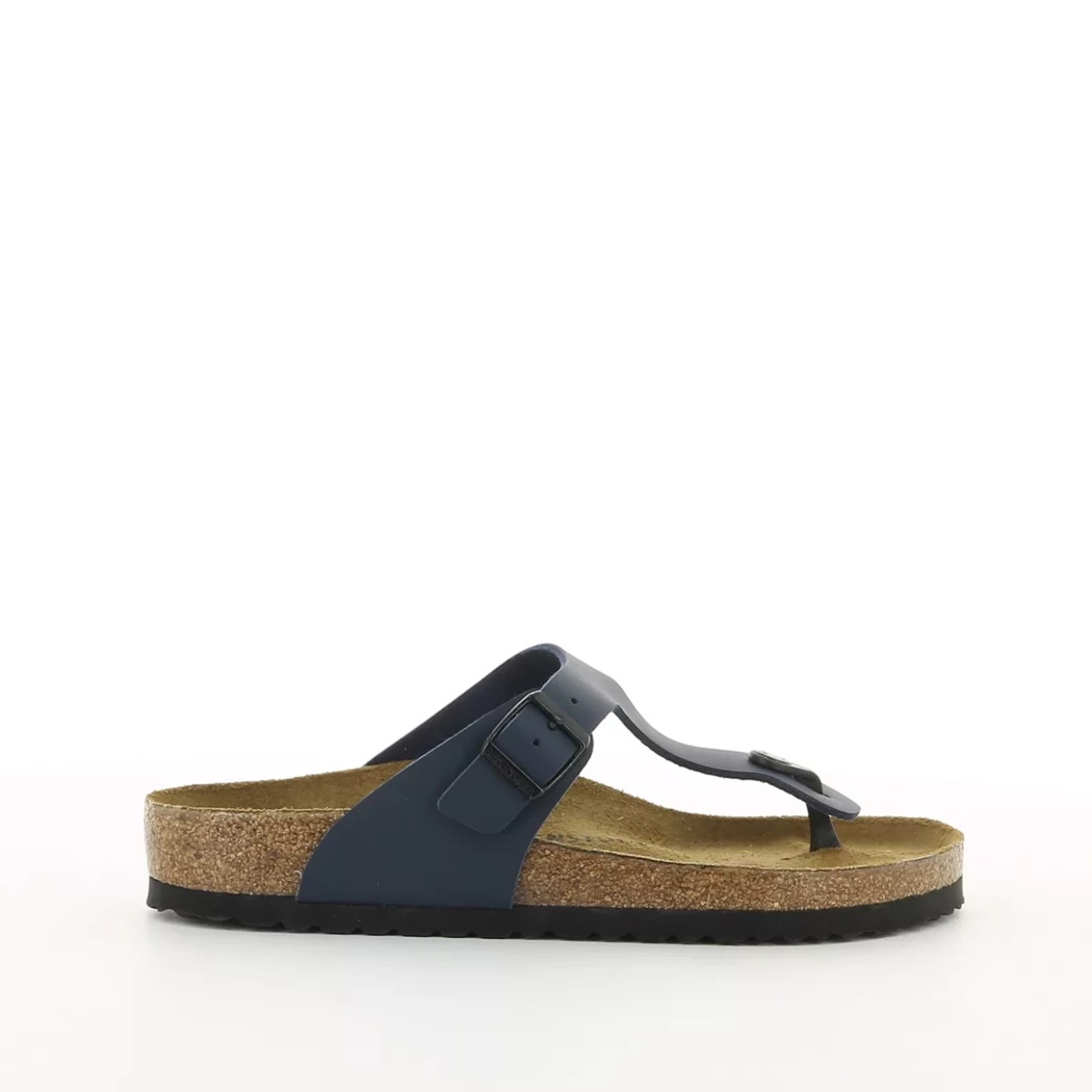 Image (2) de la chaussures Birkenstock - Mules et Sabots Bleu en Cuir synthétique