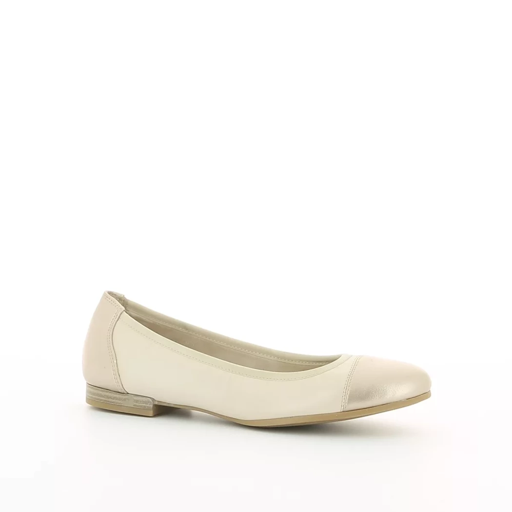 Image (1) de la chaussures Tamaris - Ballerines Beige en Cuir