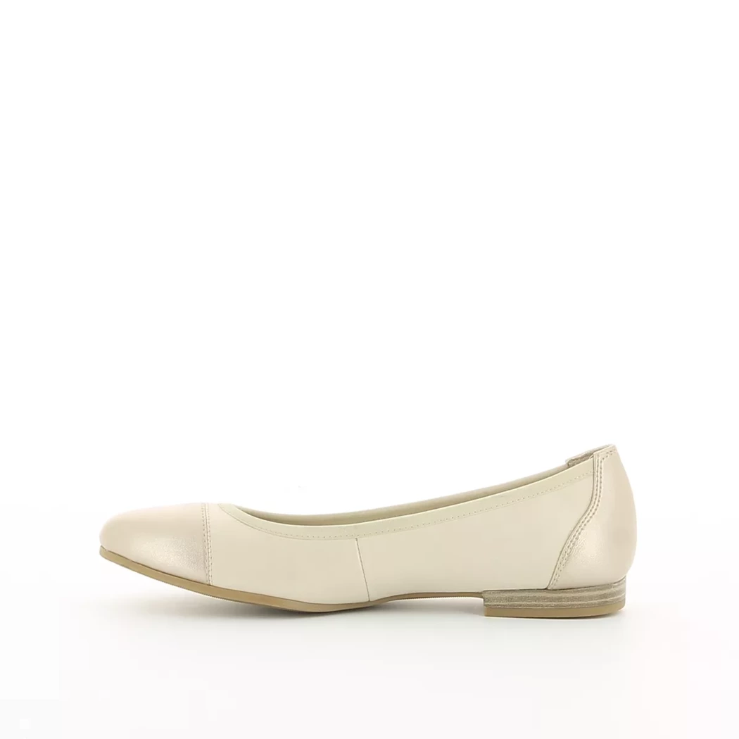 Image (4) de la chaussures Tamaris - Ballerines Beige en Cuir