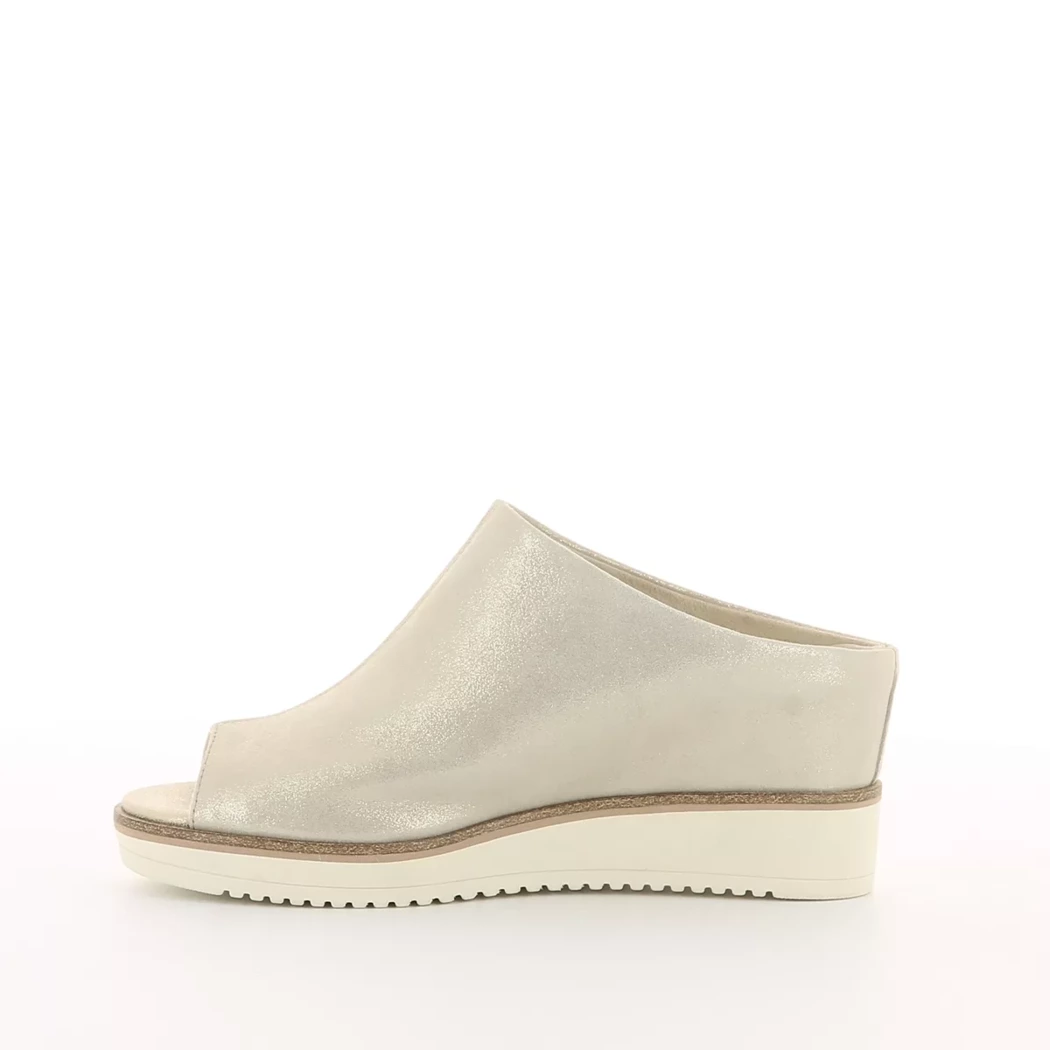 Image (4) de la chaussures Tamaris - Mules et Sabots Beige en Cuir