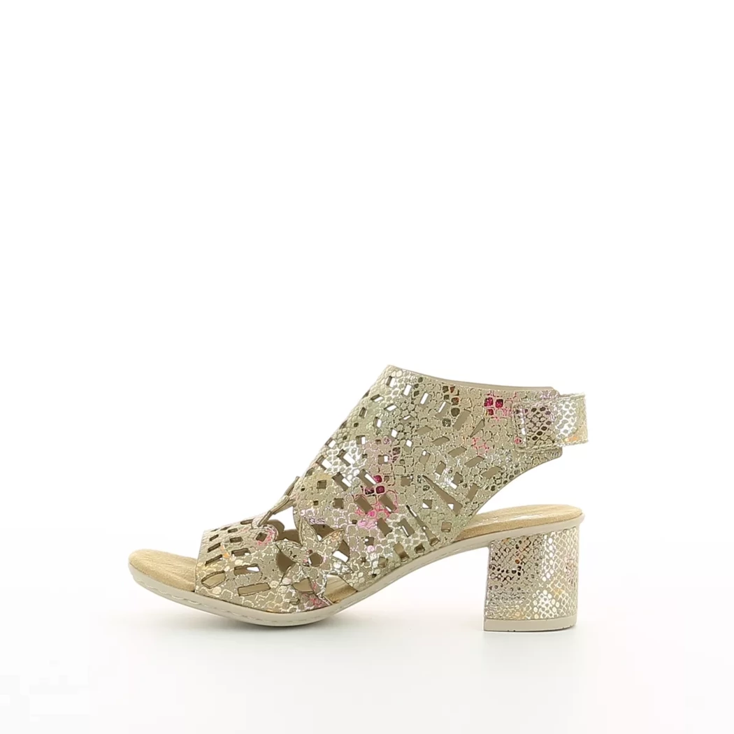 Image (4) de la chaussures Rieker - Sandales et Nu-Pieds Multicolore en Cuir nubuck