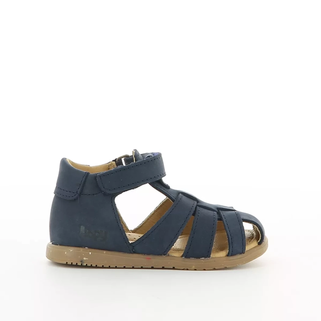 Image (2) de la chaussures Bopy - Sandales et Nu-Pieds Bleu en Cuir nubuck