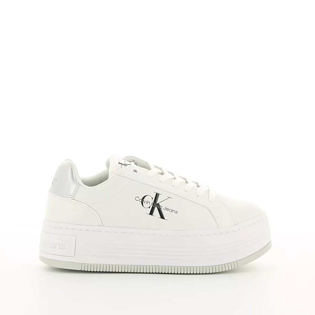 Image (2) de la chaussures Calvin Klein - Baskets Blanc en Cuir