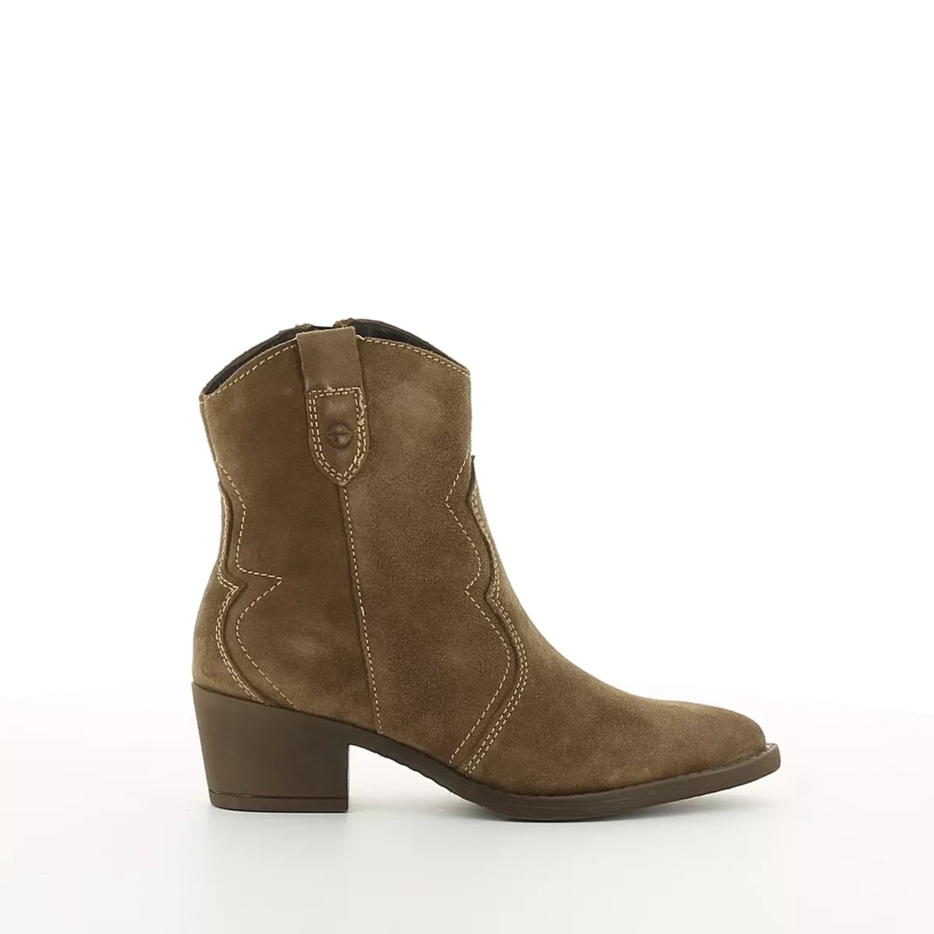 Image (2) de la chaussures Tamaris - Boots Taupe en Cuir nubuck