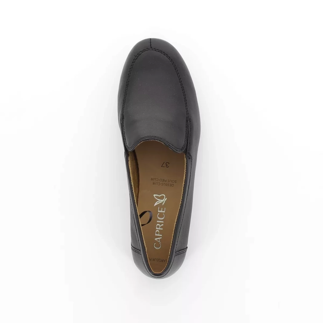 Image (6) de la chaussures Caprice - Mocassins Noir en Cuir