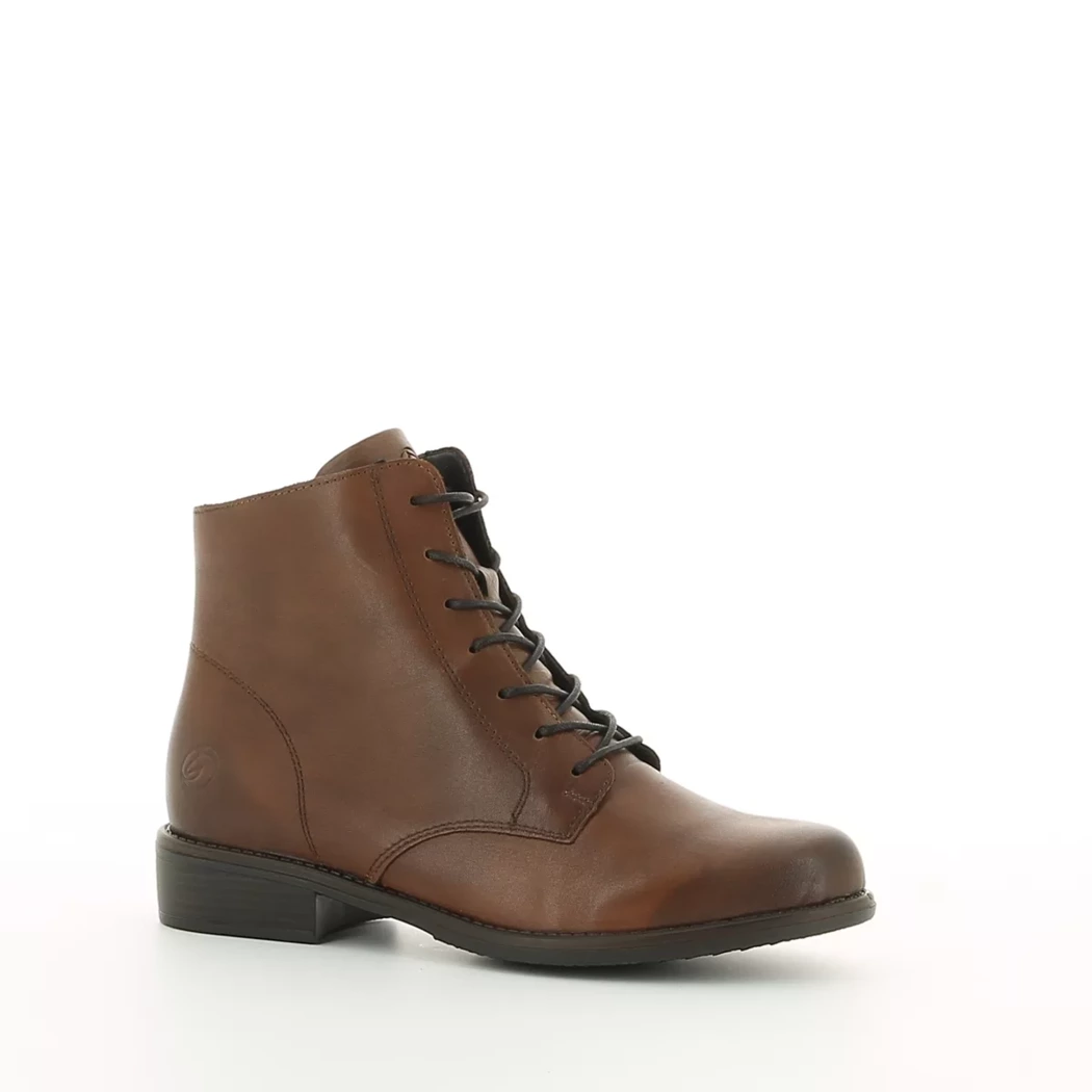 Image (1) de la chaussures Remonte - Bottines Cuir naturel / Cognac en Cuir