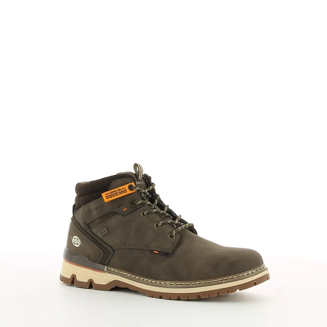 Image (1) de la chaussures Dockers - Bottines Marron en Cuir