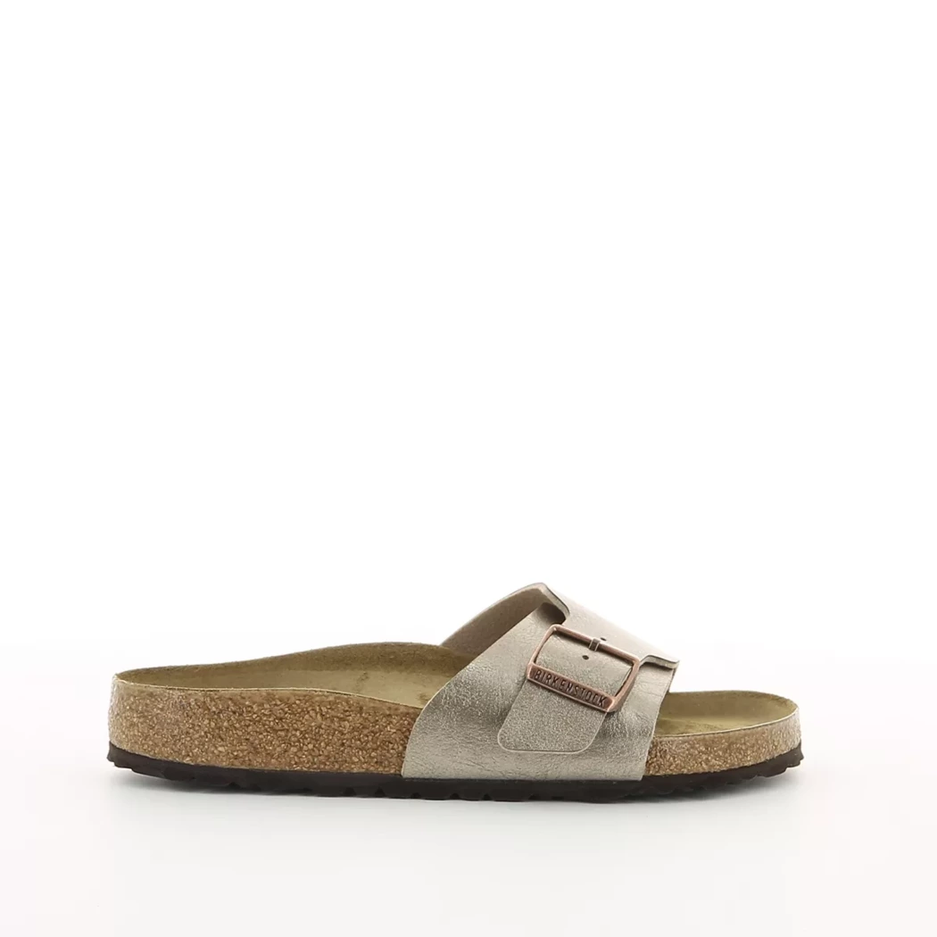 Image (2) de la chaussures Birkenstock - Mules et Sabots Taupe en Cuir synthétique