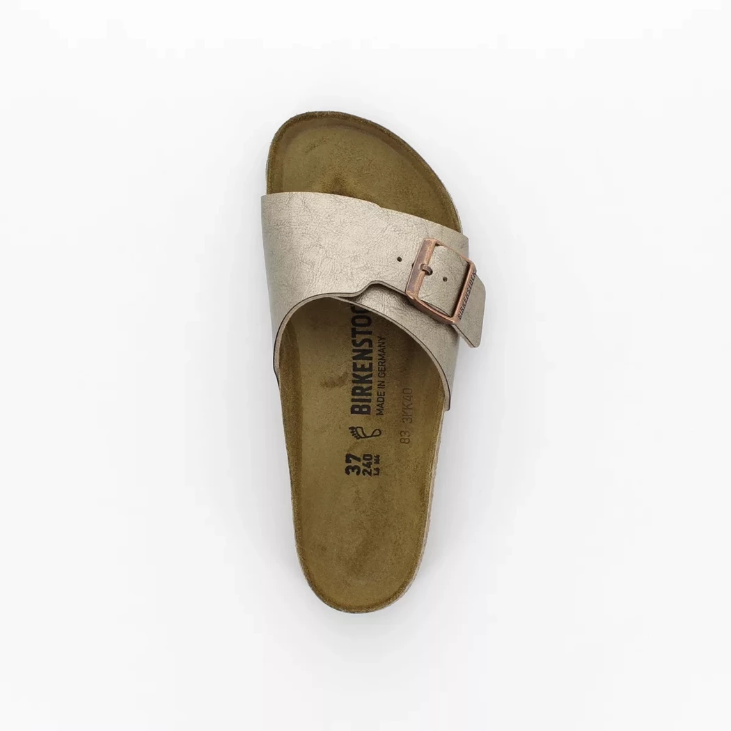 Image (6) de la chaussures Birkenstock - Mules et Sabots Taupe en Cuir synthétique