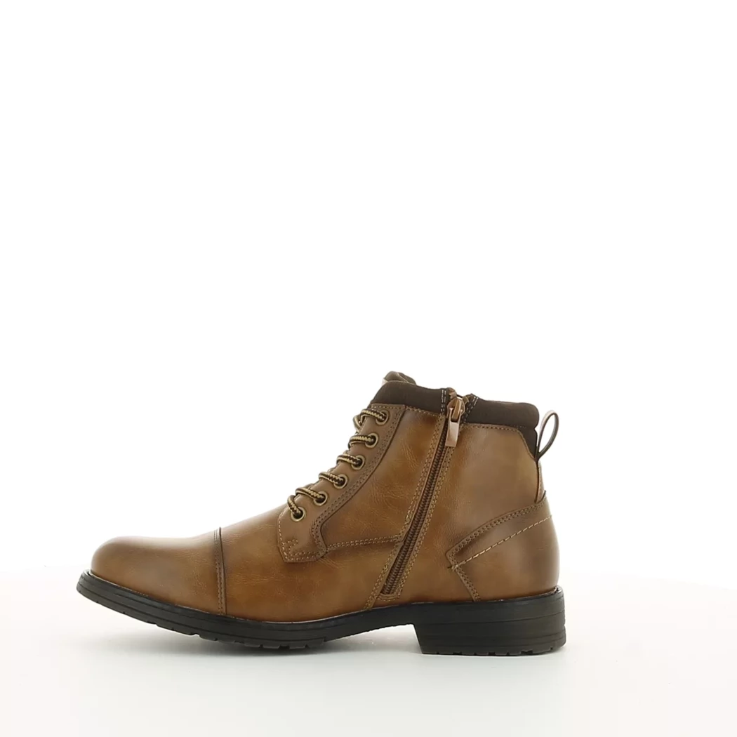 Image (4) de la chaussures Off Road - Bottines Cuir naturel / Cognac en Cuir synthétique