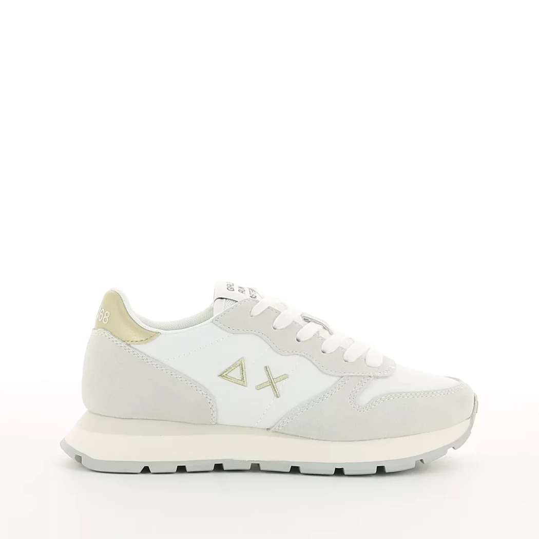 Image (2) de la chaussures Sun68 - Baskets Blanc en Cuir nubuck