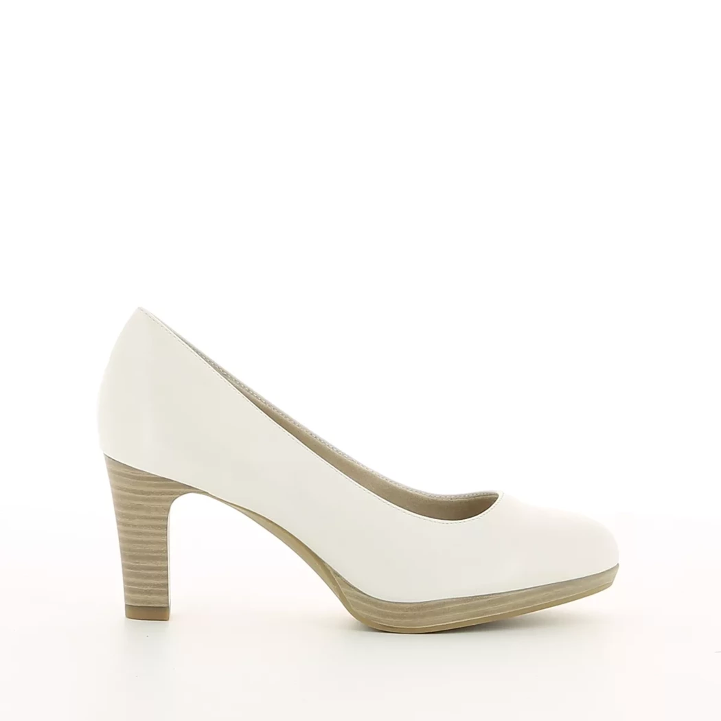 Image (2) de la chaussures Tamaris - Escarpins Blanc en Cuir