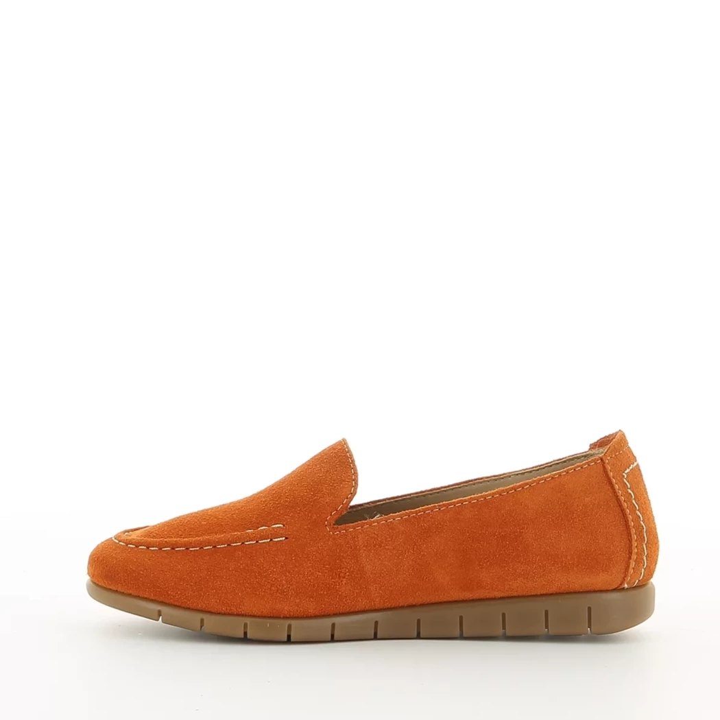 Image (4) de la chaussures Diabolo Studio - Mocassins Orange en Cuir nubuck