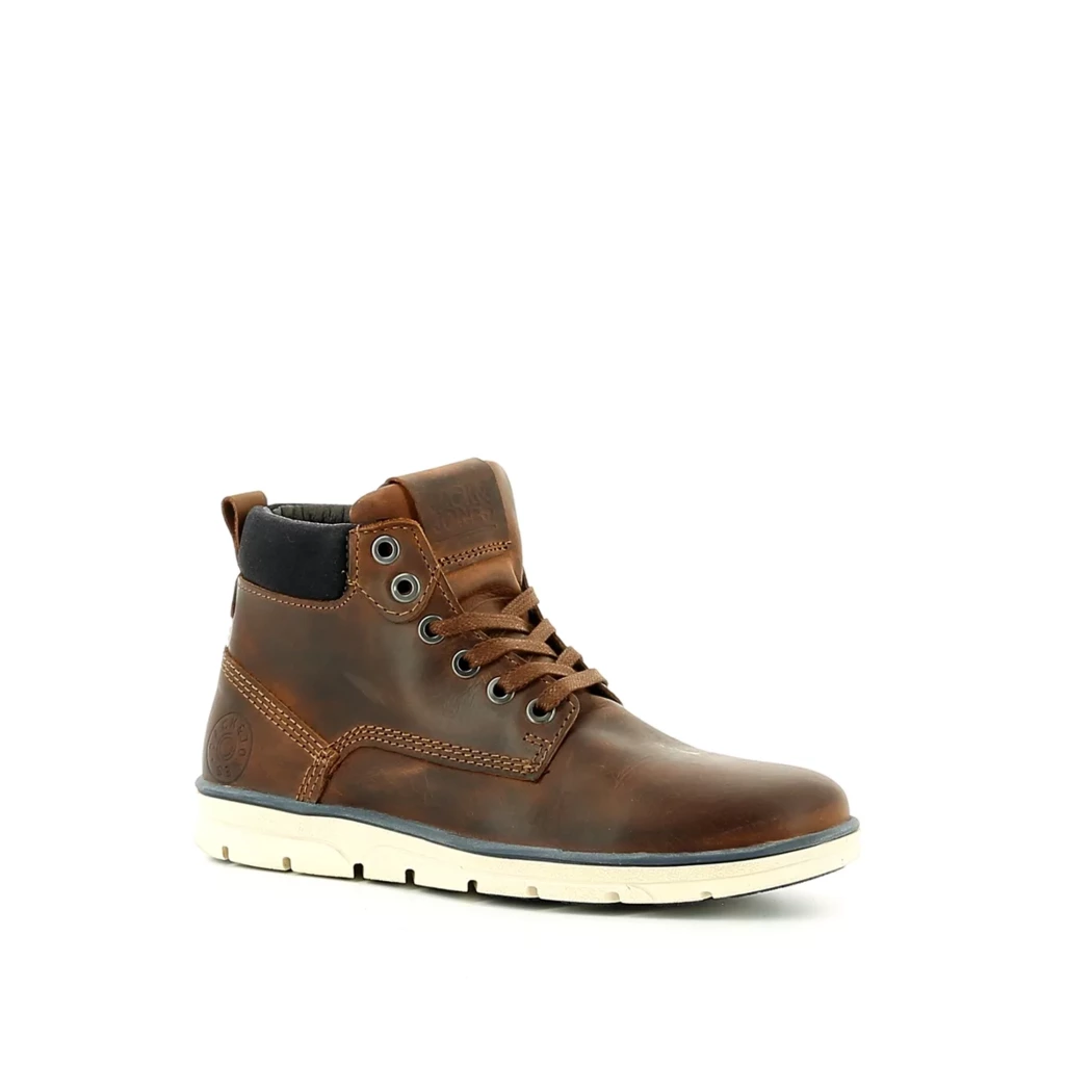 Image (1) de la chaussures Jack & Jones - Bottines Marron en Cuir