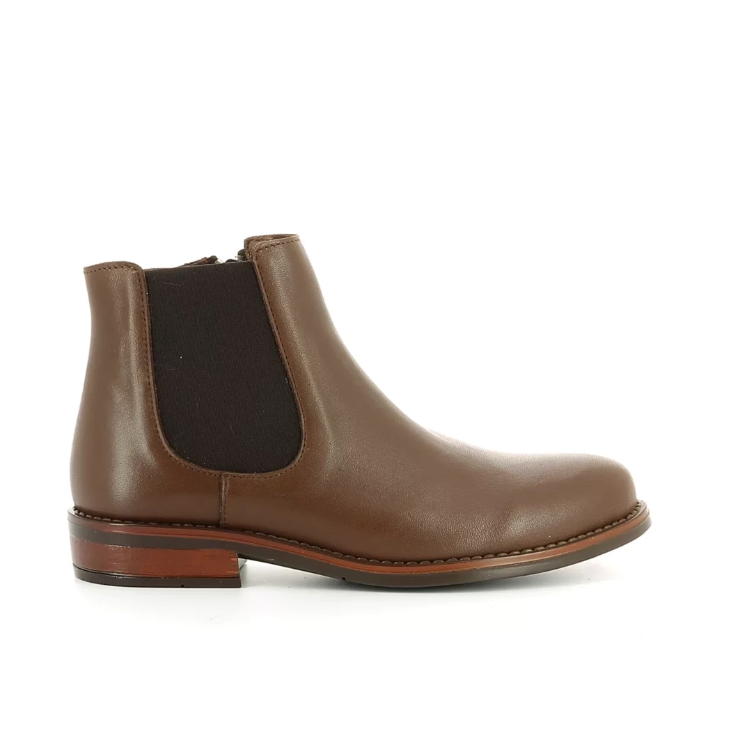 Image (2) de la chaussures Bellamy - Boots Marron en Cuir