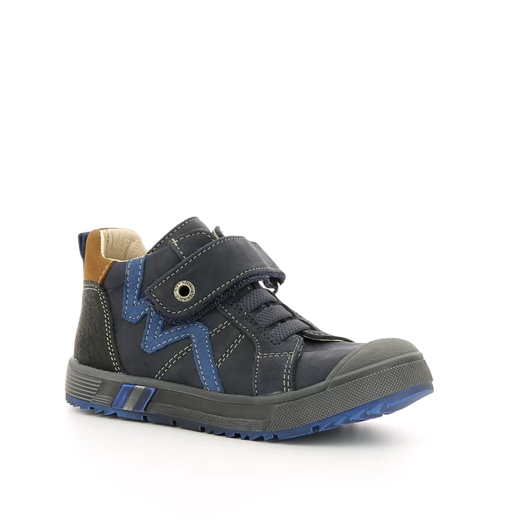 Image (1) de la chaussures Cypres Kids - Bottines Bleu en Cuir nubuck