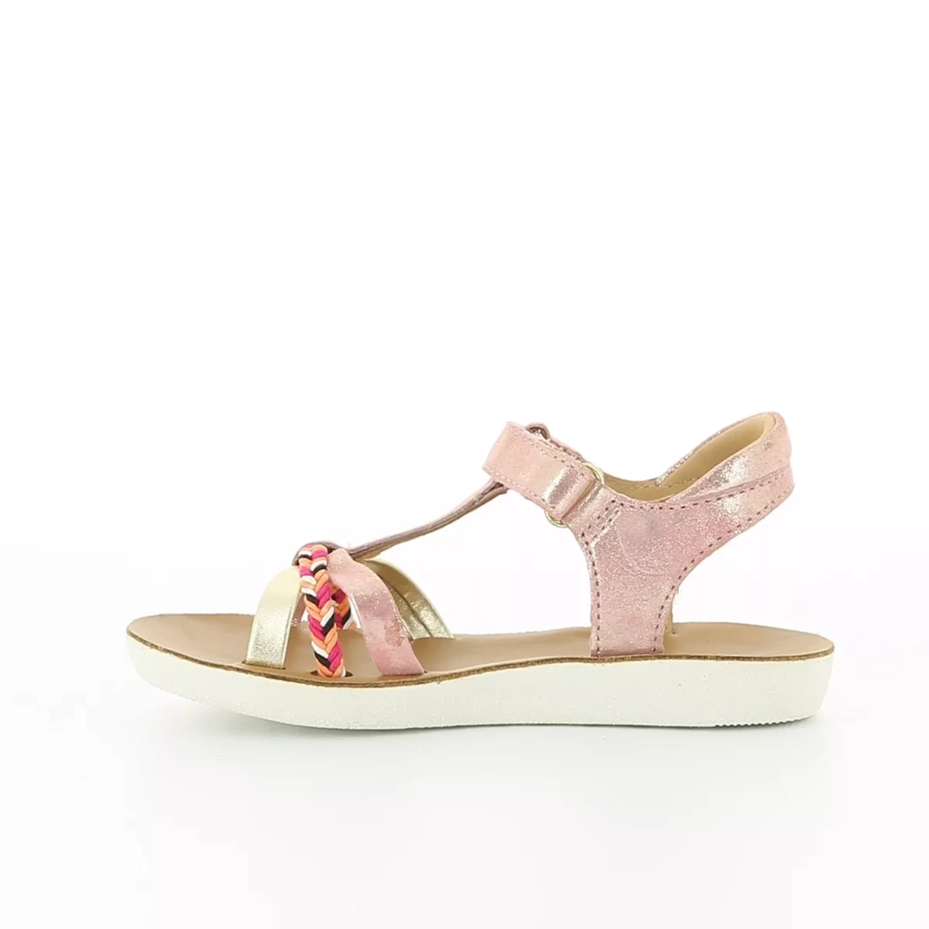 Image (4) de la chaussures Shoo pom - Sandales et Nu-Pieds Rose en Cuir