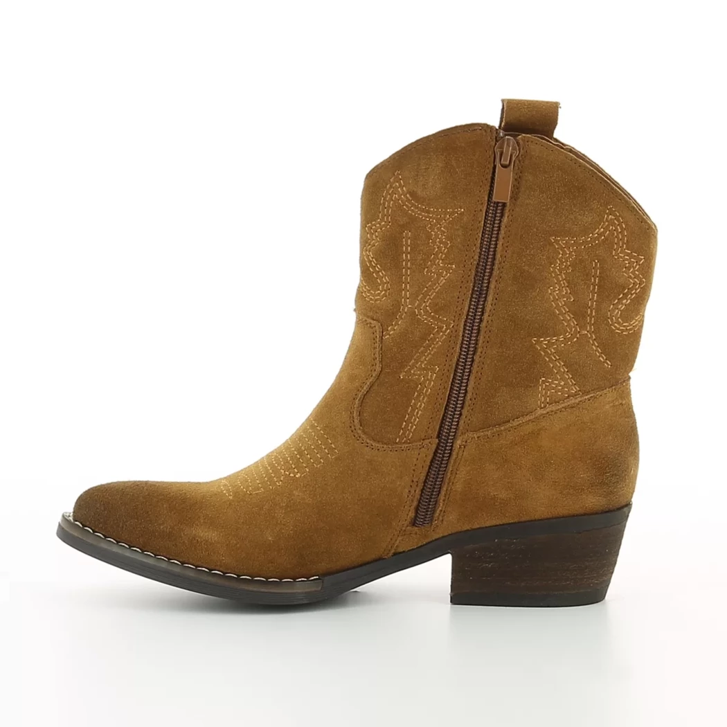 Image (4) de la chaussures Poelman - Boots Cuir naturel / Cognac en Cuir nubuck