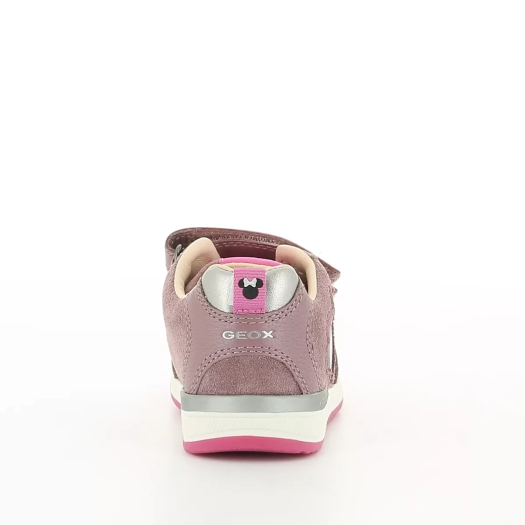 Image (3) de la chaussures Geox - Baskets Rose en Cuir nubuck