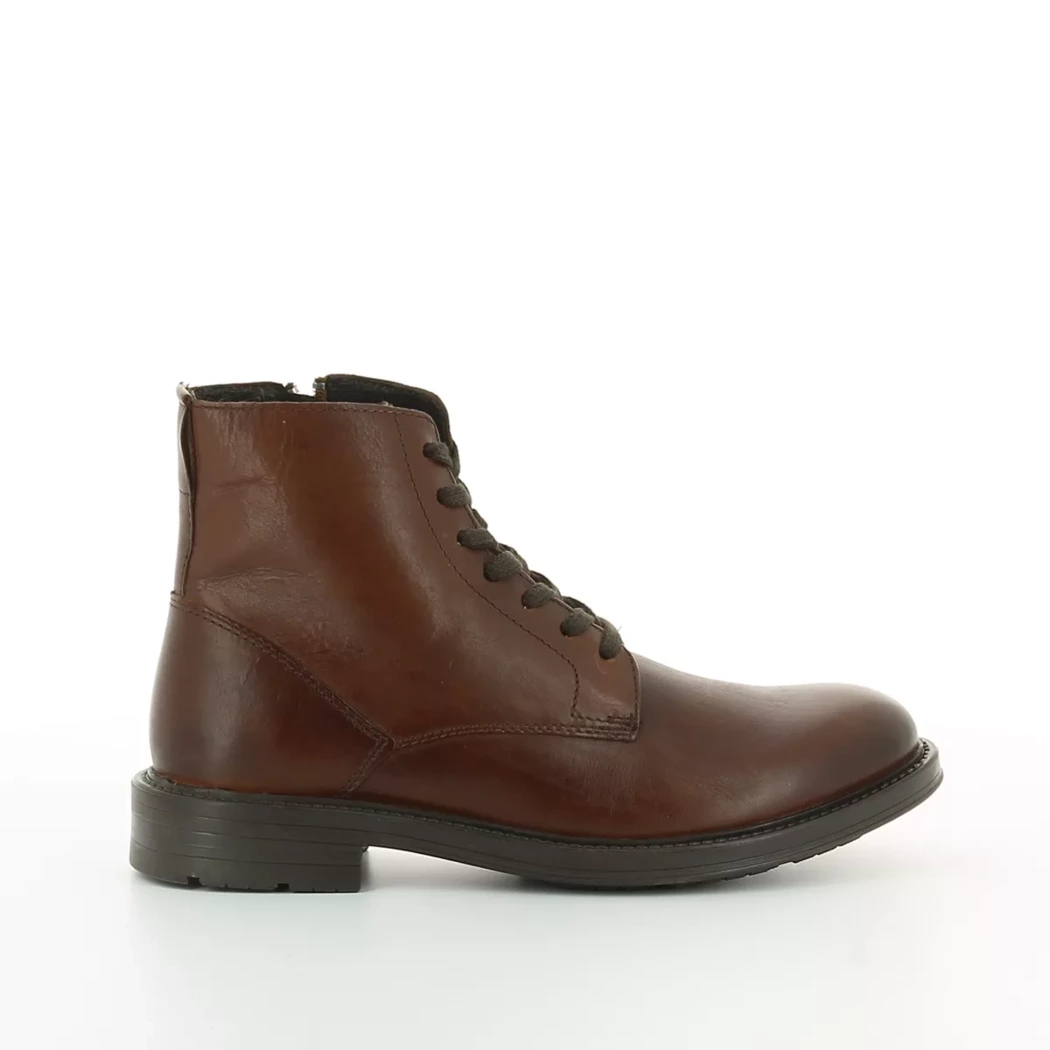 Image (2) de la chaussures Poelman - Bottines Cuir naturel / Cognac en Cuir