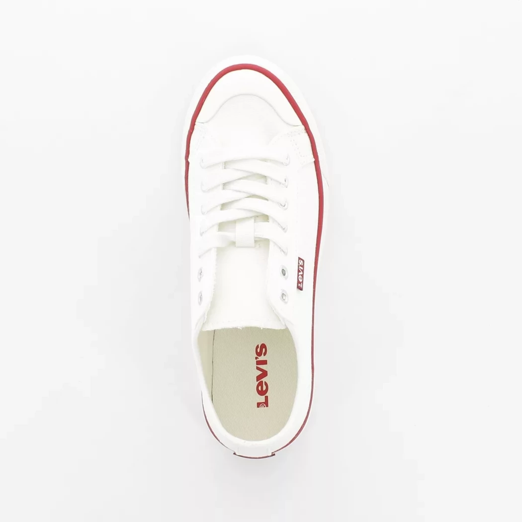 Image (6) de la chaussures Levi's - Baskets Blanc en Textile