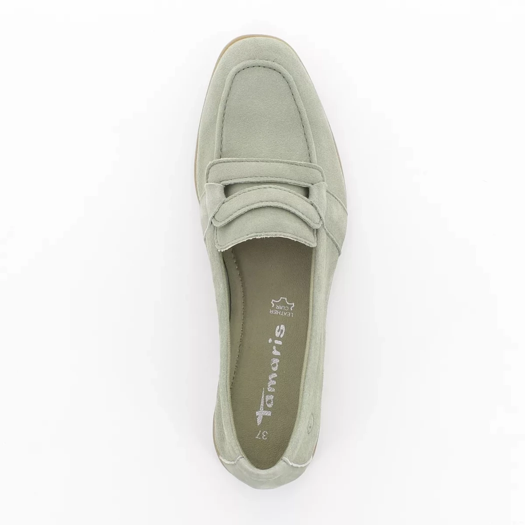 Image (6) de la chaussures Tamaris - Mocassins Vert en Cuir nubuck