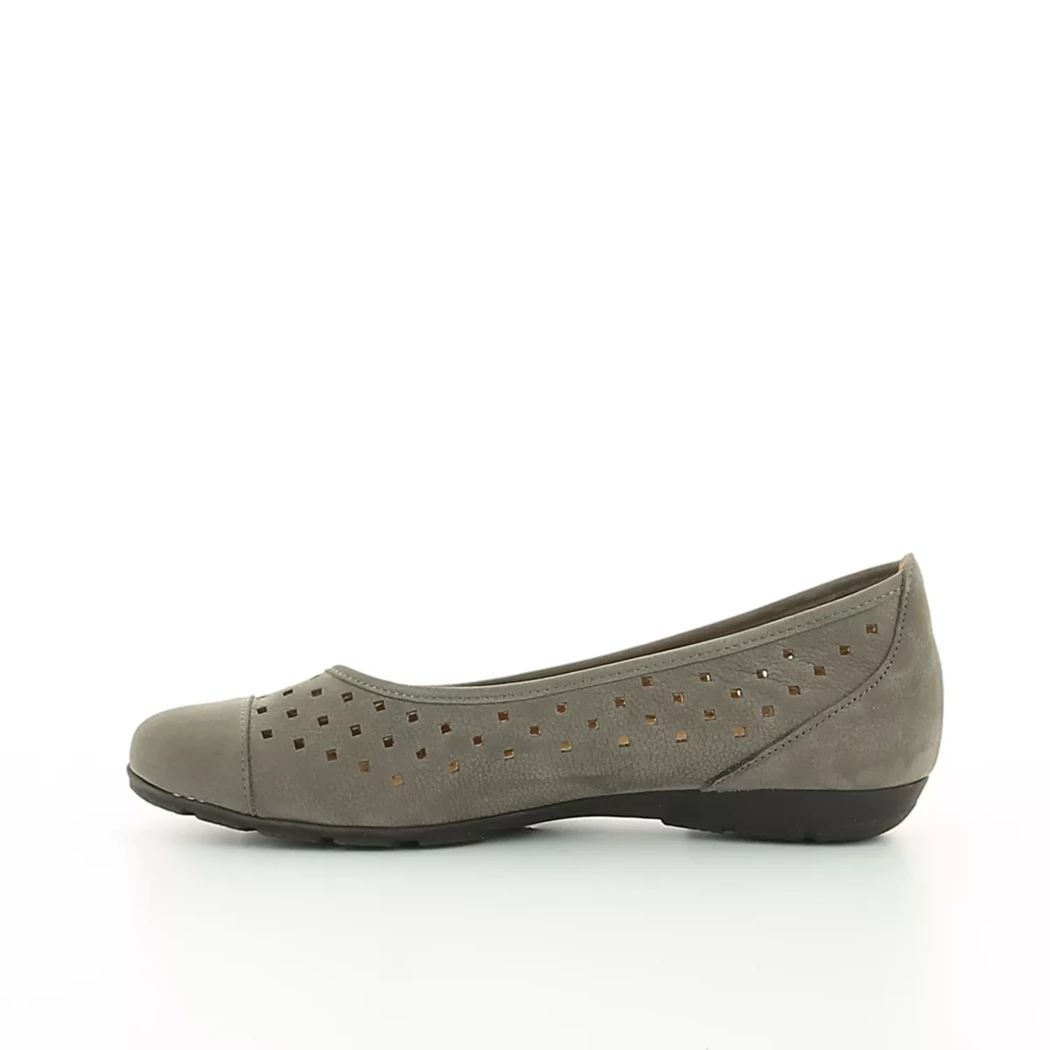 Image (4) de la chaussures Gabor - Ballerines Taupe en Cuir nubuck