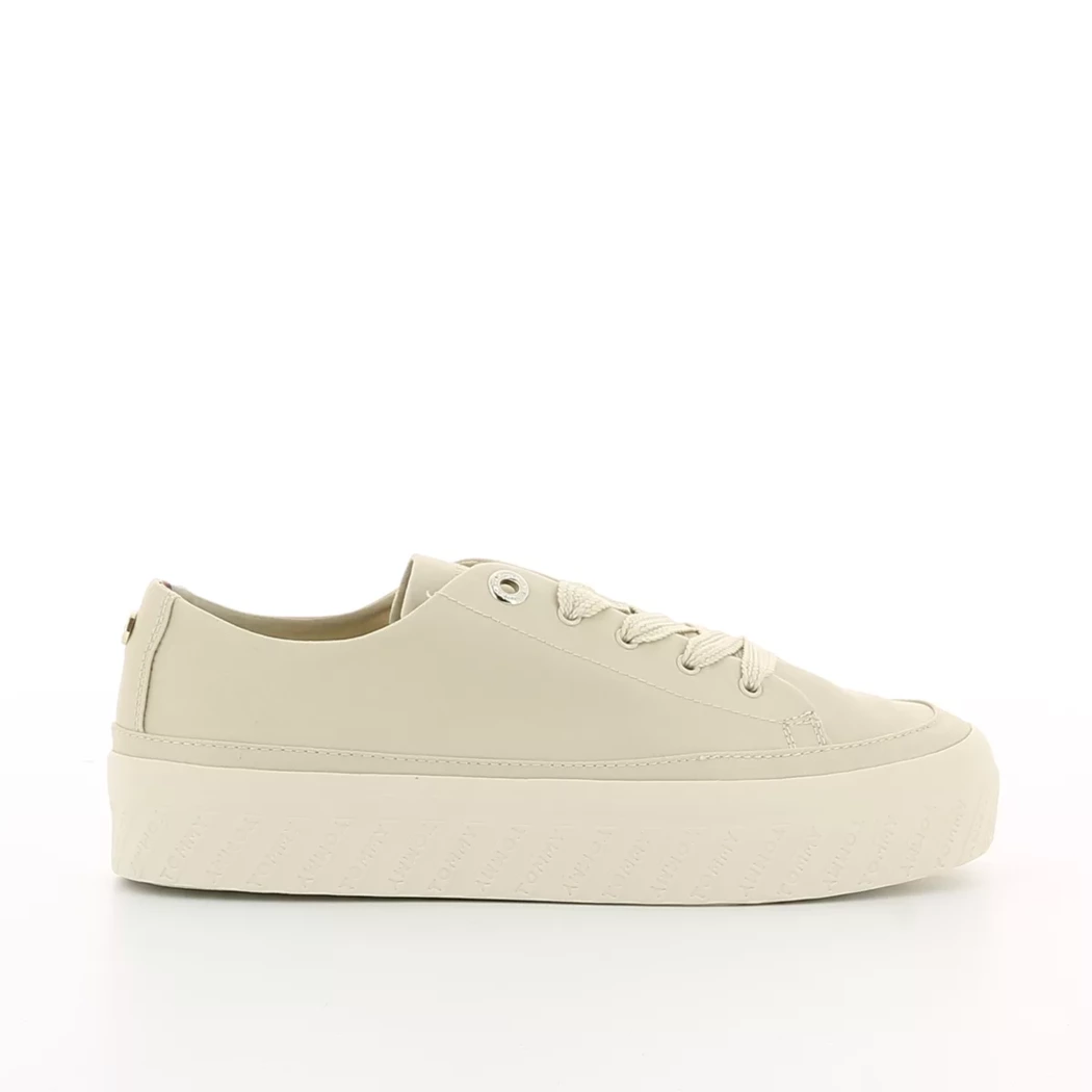 Image (2) de la chaussures Tommy Hilfiger - Baskets Beige en Textile