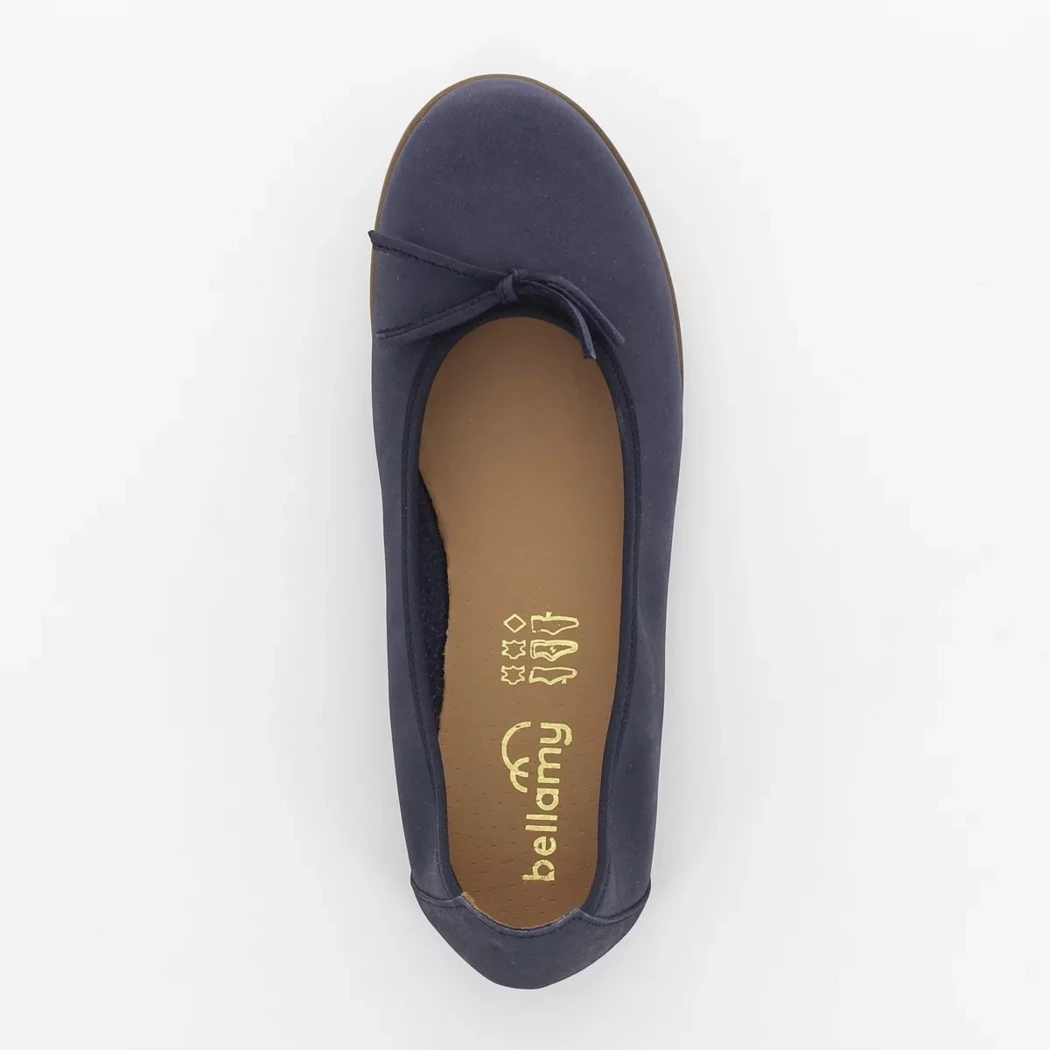 Image (6) de la chaussures Bellamy - Ballerines Bleu en Cuir nubuck