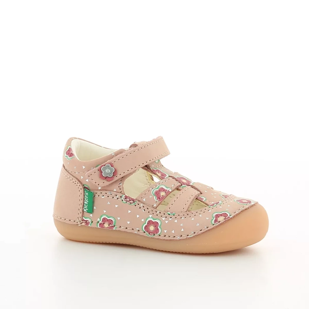 Image (1) de la chaussures Kickers - Bottines ouvertes Rose en Cuir