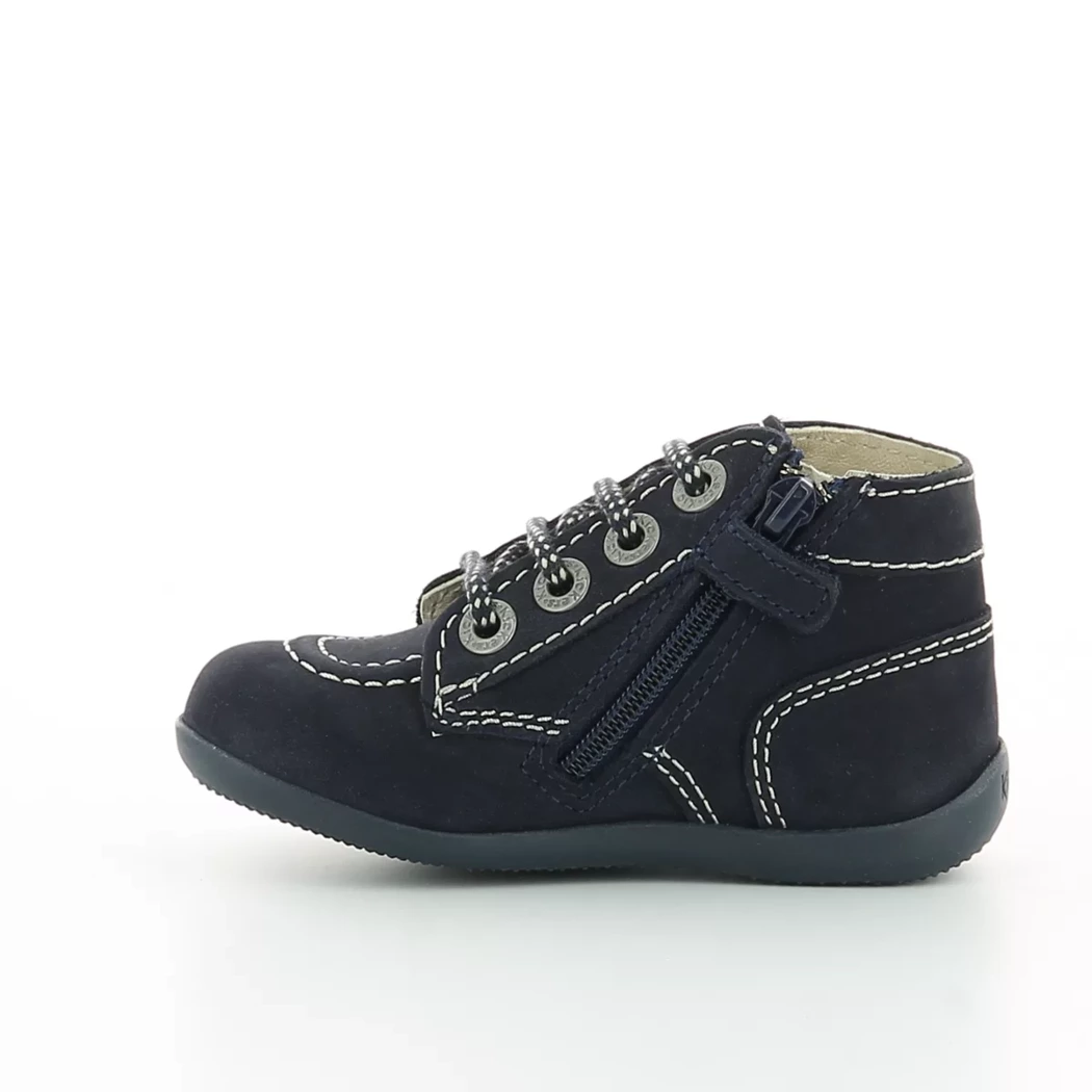 Image (4) de la chaussures Kickers - Bottines Bleu en Cuir nubuck