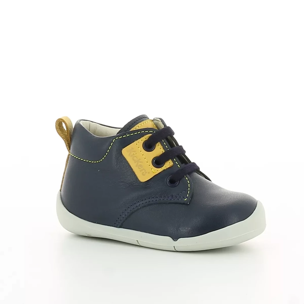 Image (1) de la chaussures Kickers - Bottines Bleu en Cuir