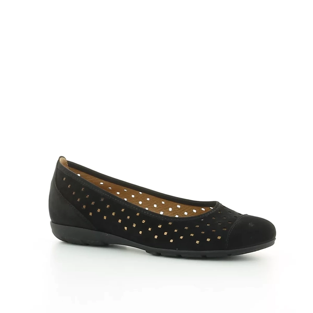 Image (1) de la chaussures Gabor - Ballerines Noir en Cuir nubuck