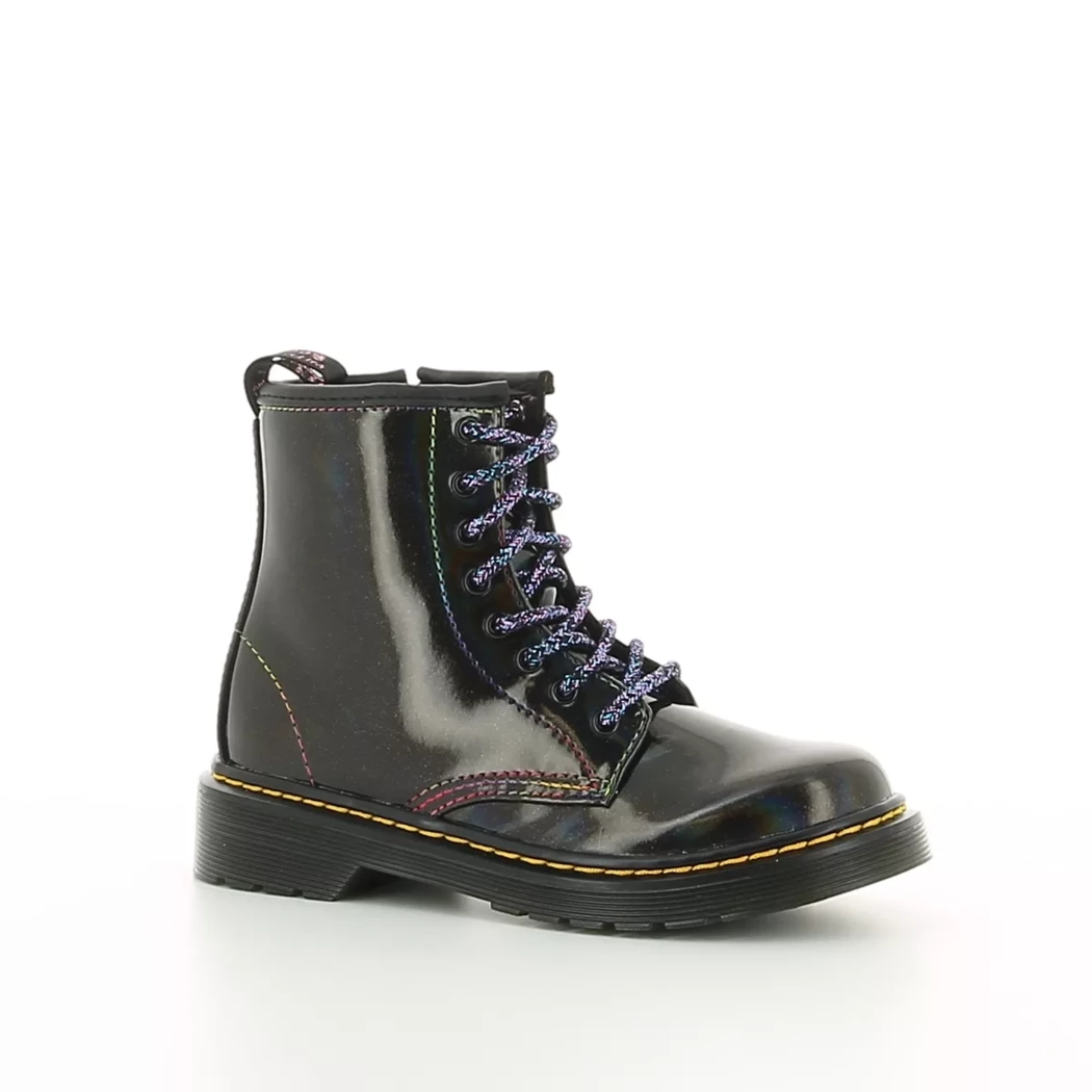 Image (1) de la chaussures Dr. Martens - Bottines Bordeaux en Cuir vernis