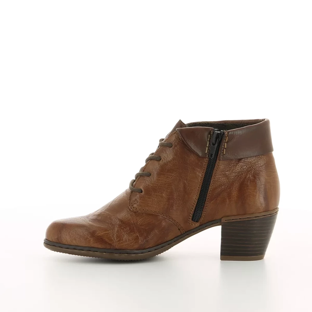 Image (4) de la chaussures Rieker - Bottines Cuir naturel / Cognac en Cuir