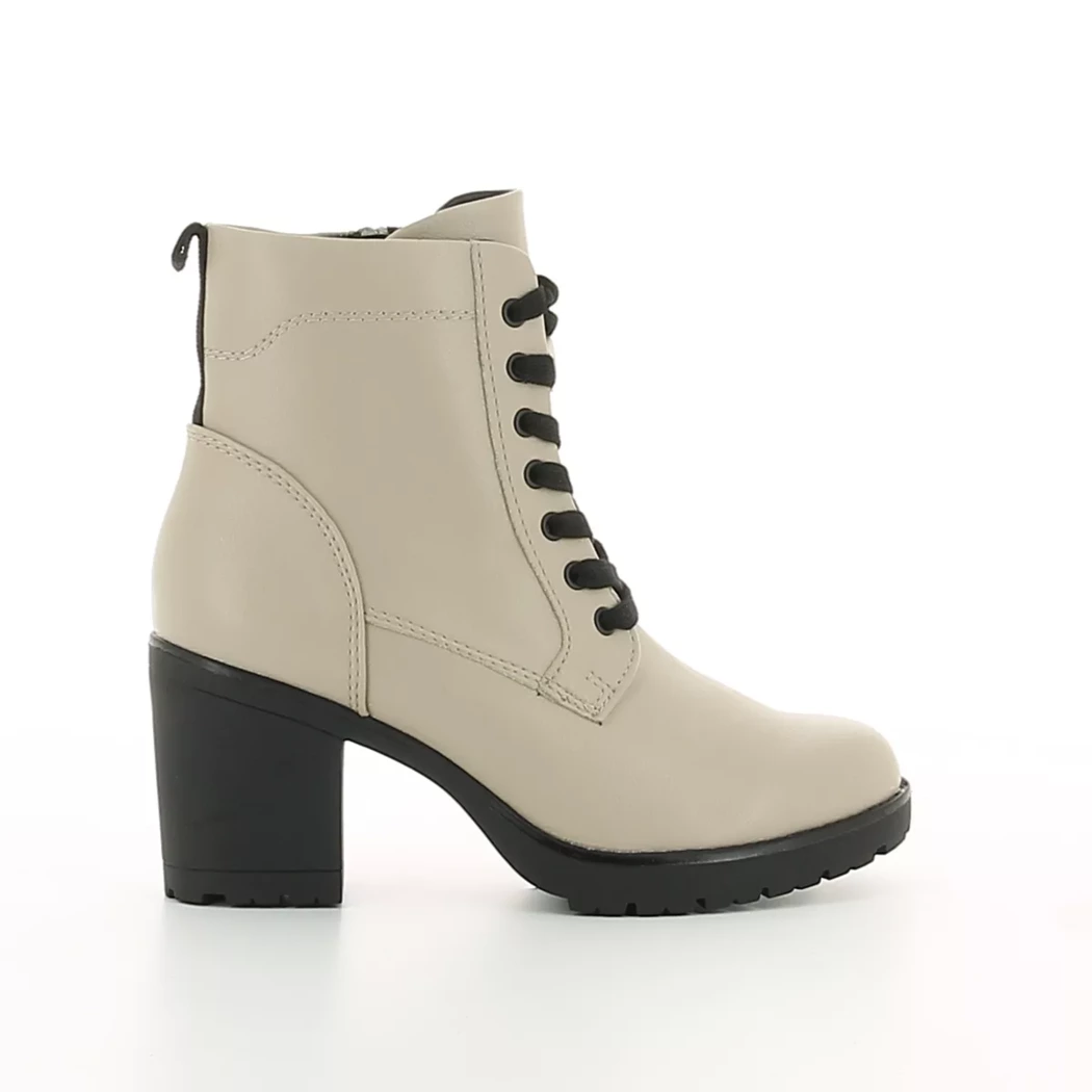 Image (2) de la chaussures Marco Tozzi - Bottines Beige en Cuir synthétique