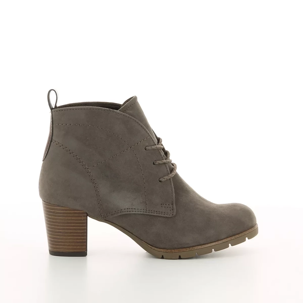 Image (2) de la chaussures Marco Tozzi - Bottines Taupe en Cuir synthétique