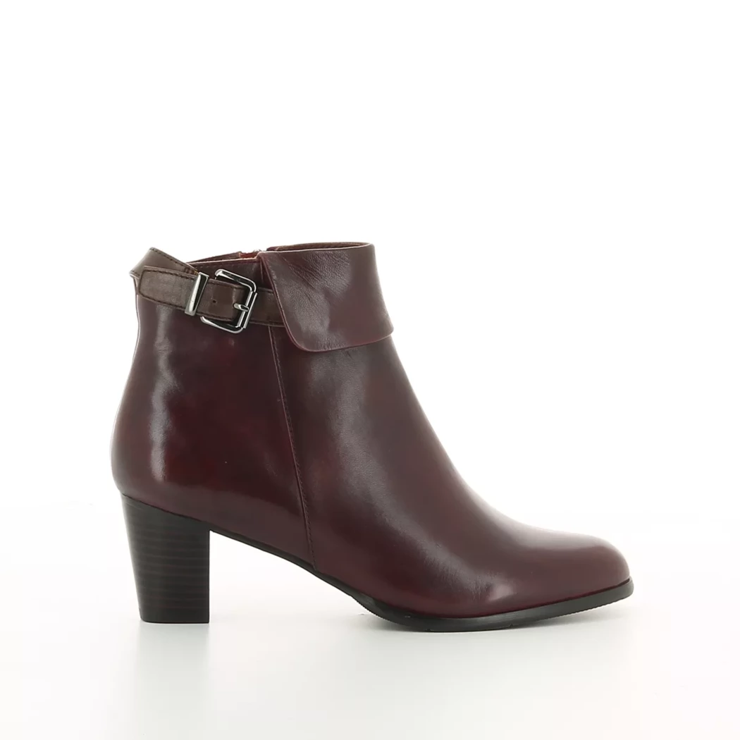 Image (2) de la chaussures Regarde le ciel - Boots Bordeaux en Cuir