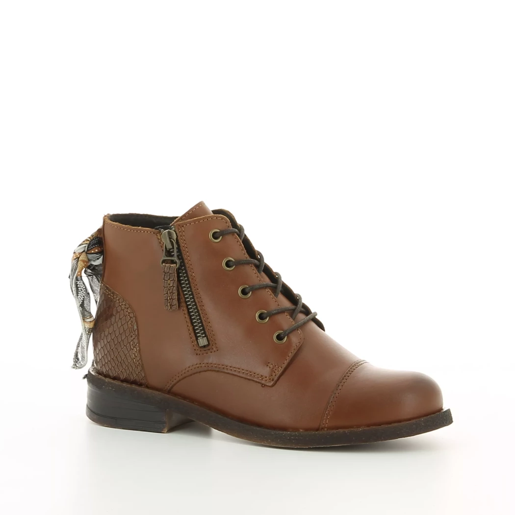 Image (1) de la chaussures Goodstep - Bottines Cuir naturel / Cognac en Cuir