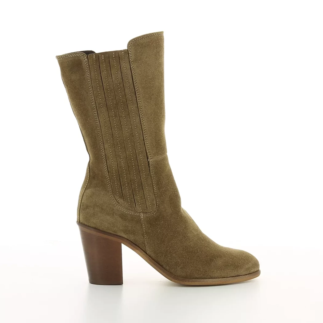 Image (2) de la chaussures Goodstep - Boots Taupe en Cuir nubuck