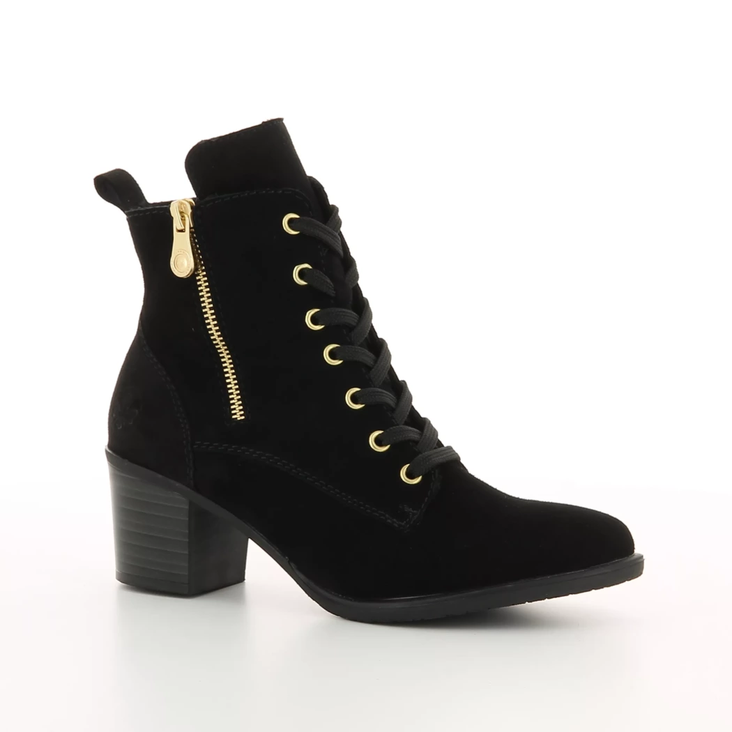 Image (1) de la chaussures Rieker - Bottines Noir en Cuir nubuck