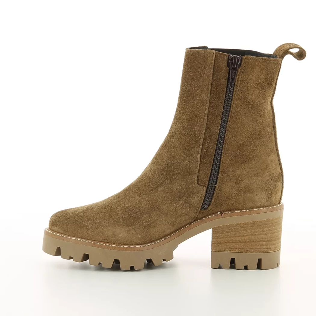 Image (4) de la chaussures Debutto Donna - Boots Taupe en Cuir nubuck