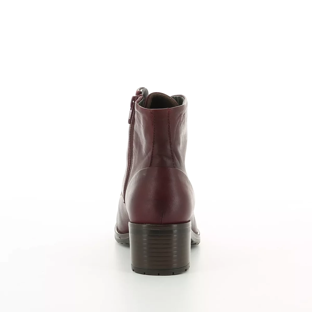 Image (3) de la chaussures Miz Mooz - Bottines Bordeaux en Cuir