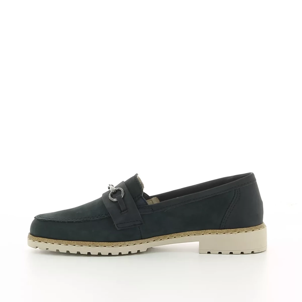 Image (4) de la chaussures Rieker - Mocassins Bleu en Cuir nubuck