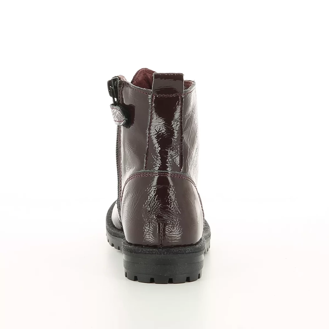 Image (3) de la chaussures Gazzoli - Bottines Bordeaux en Cuir vernis