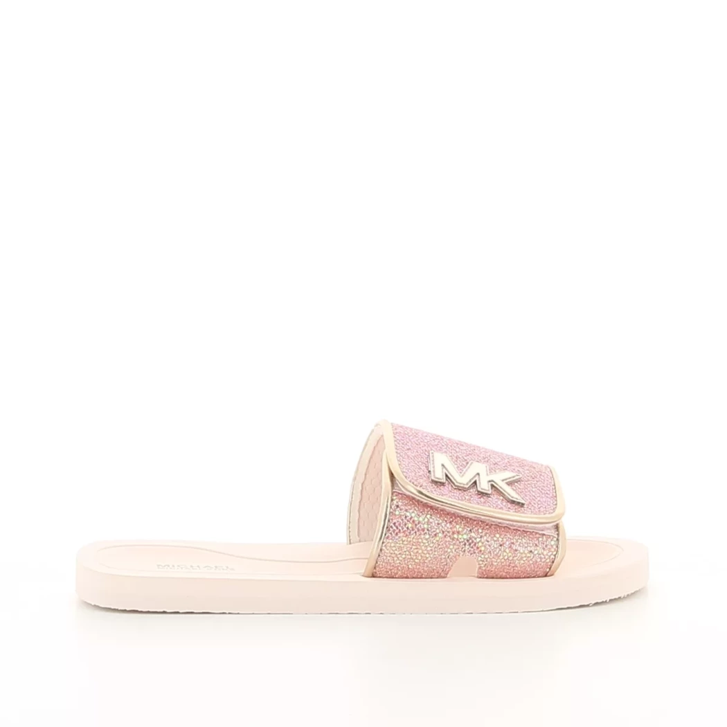 Image (2) de la chaussures Michael Kors Kids - Tongs et Plage Rose en Textile