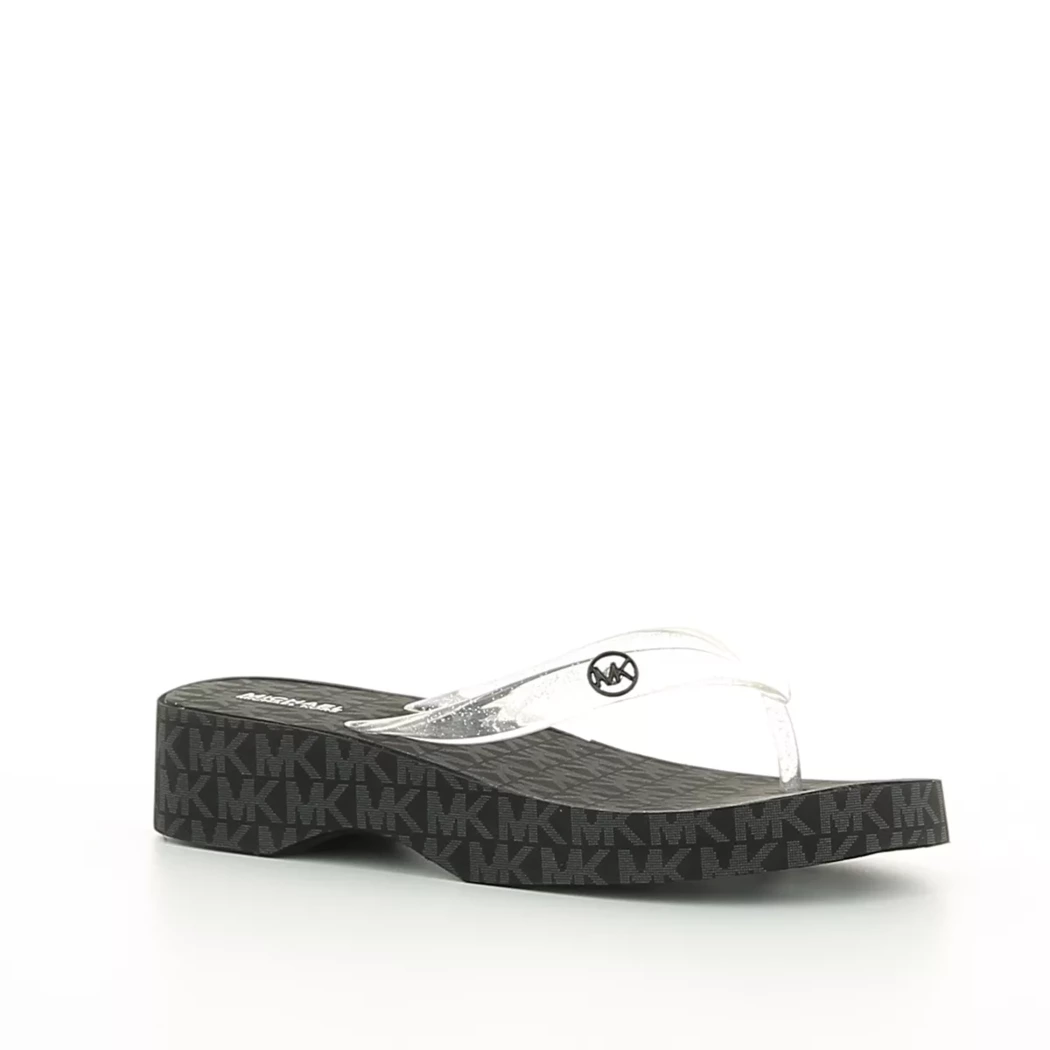 Image (1) de la chaussures Michael Kors Kids - Tongs et Plage Noir en Caoutchouc